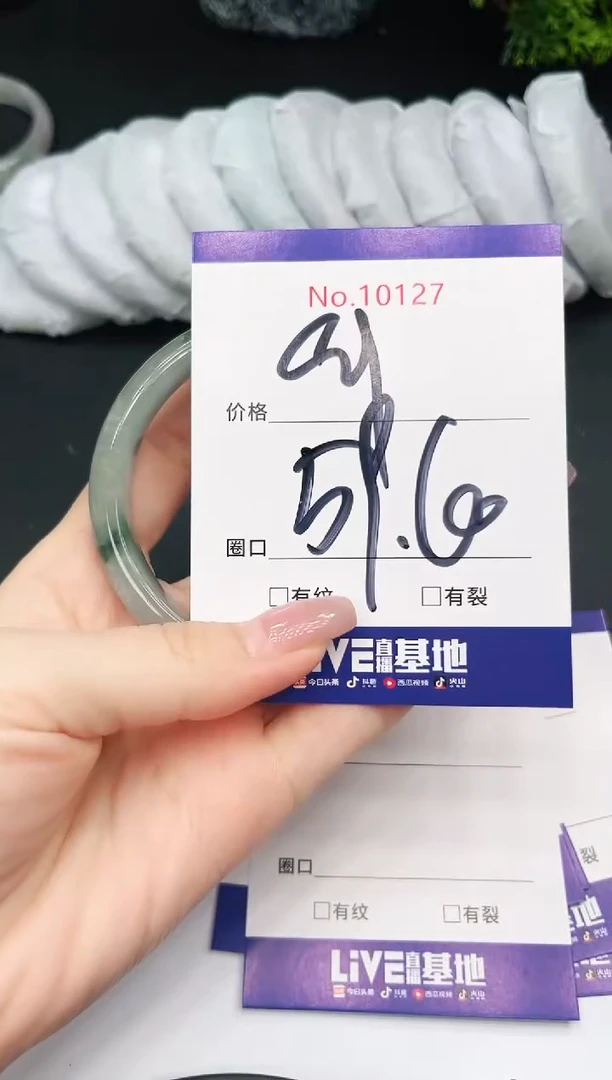 未镶嵌手镯翡翠10127