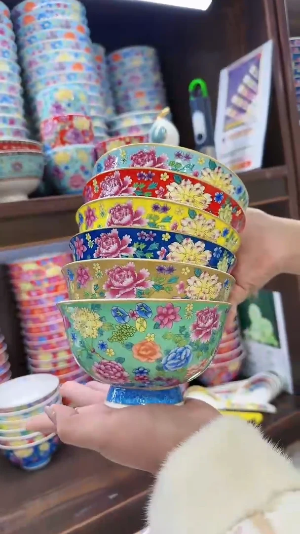 【闪购商品】瓷片5英寸饭碗6个景德镇陶瓷