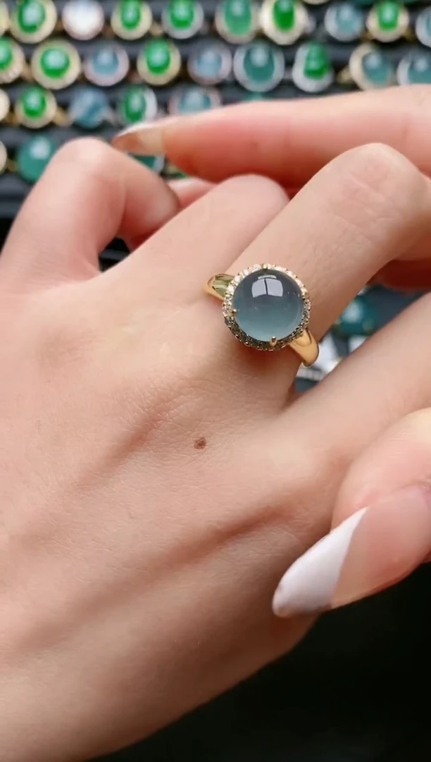 【闪购商品】翡翠戒指银S925镶嵌111111