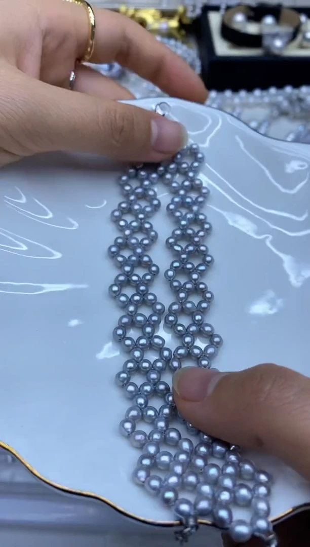 未镶嵌手链淡水珍珠手链多样性发其一