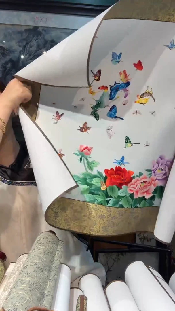 刺绣非遗苏绣手工工艺品软裱