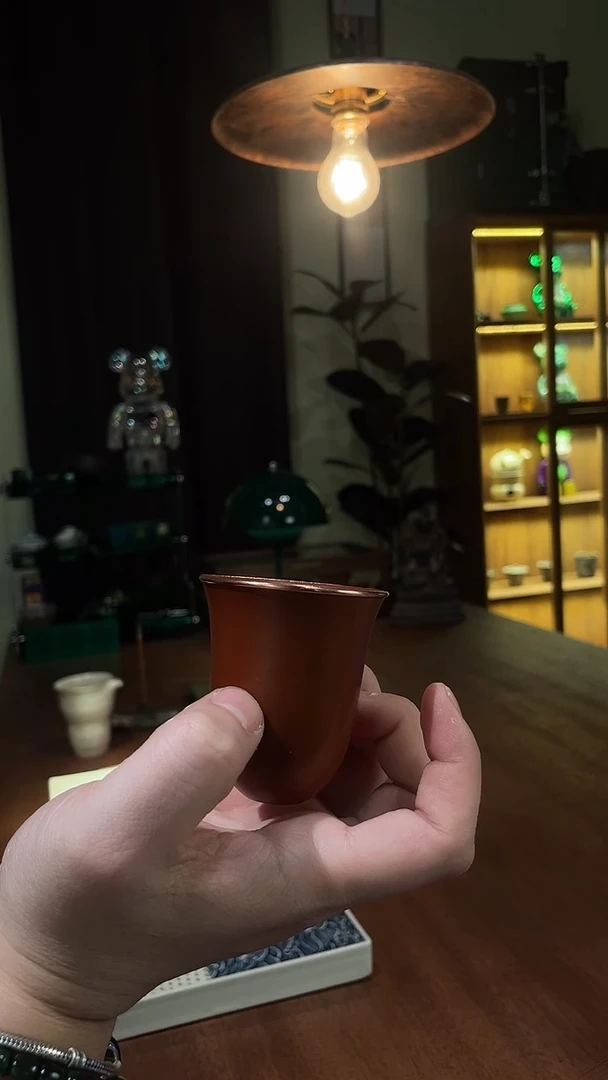 包铜紫砂大闻香杯..