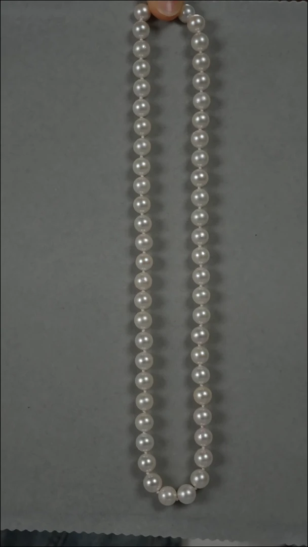 项链银S925镶嵌海水珍珠AK7.5-8mm