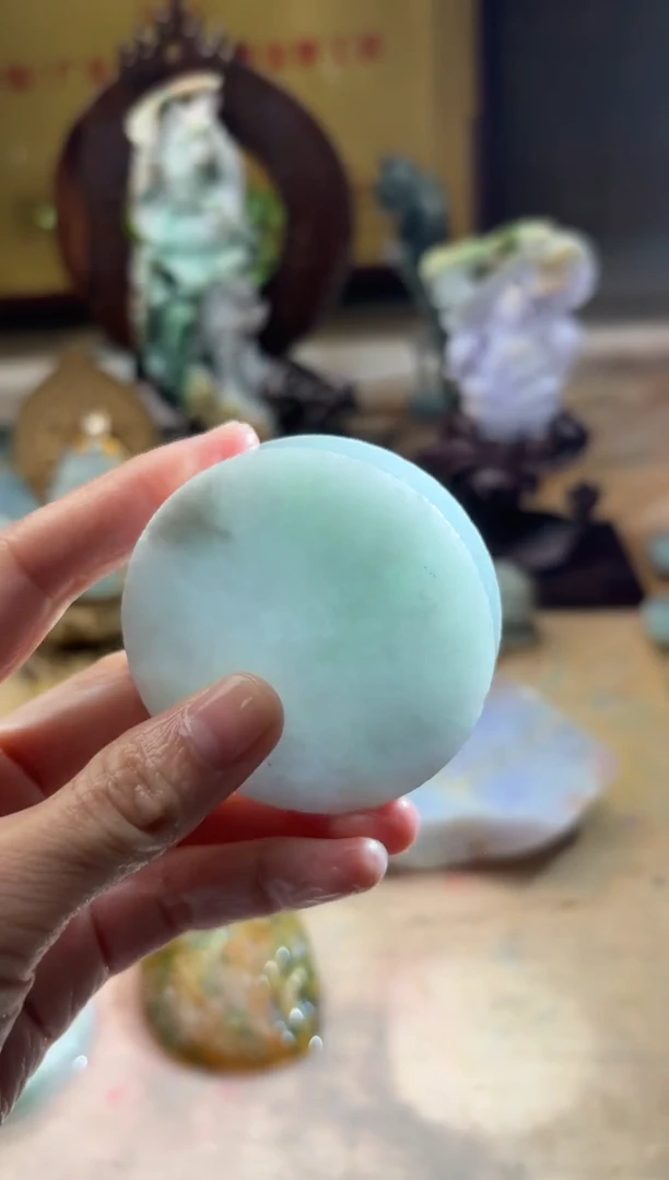 翡翠挂件未镶嵌A货柠优2209