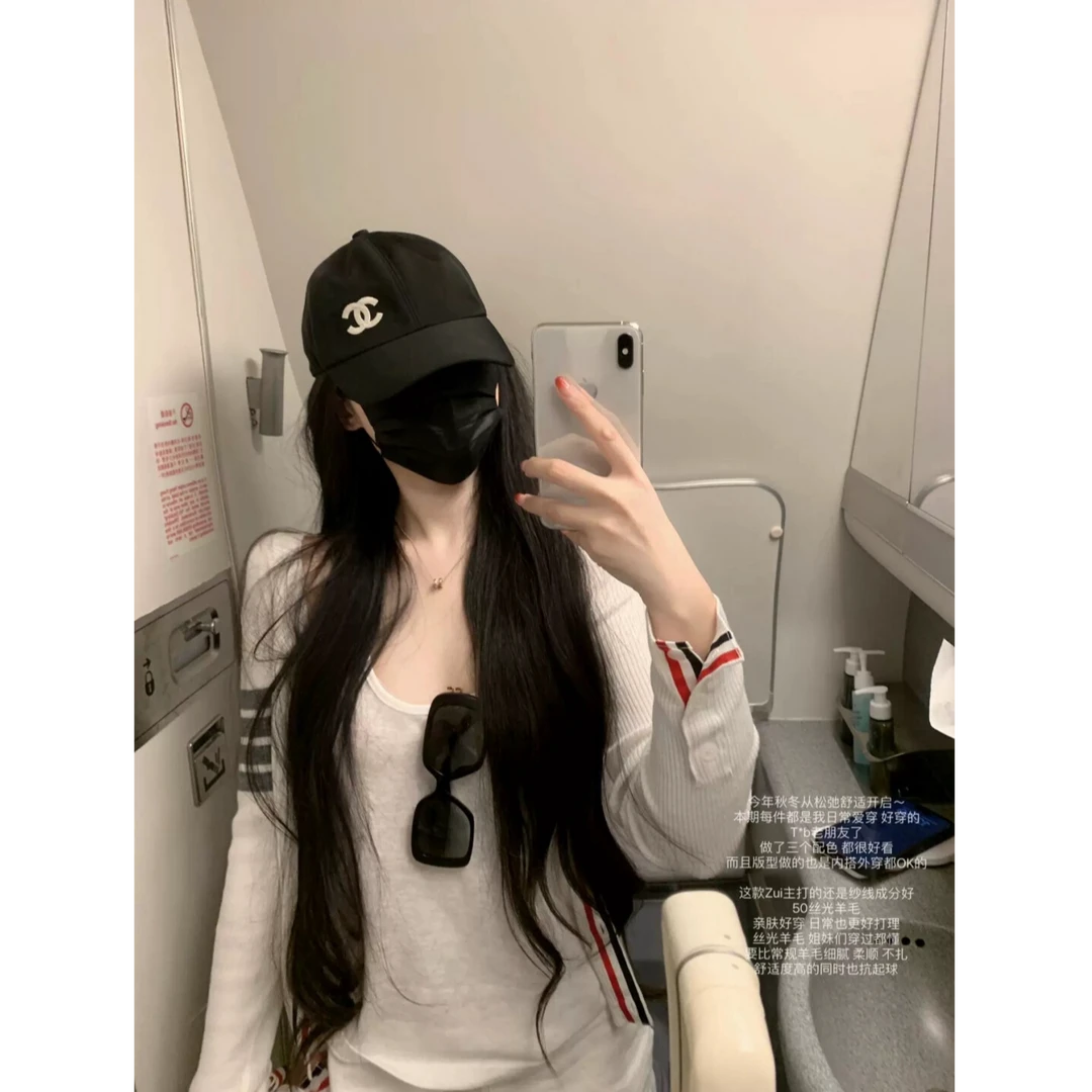 人手一件 学院风设计感小众减龄气质休闲修身显瘦长袖针织开衫女