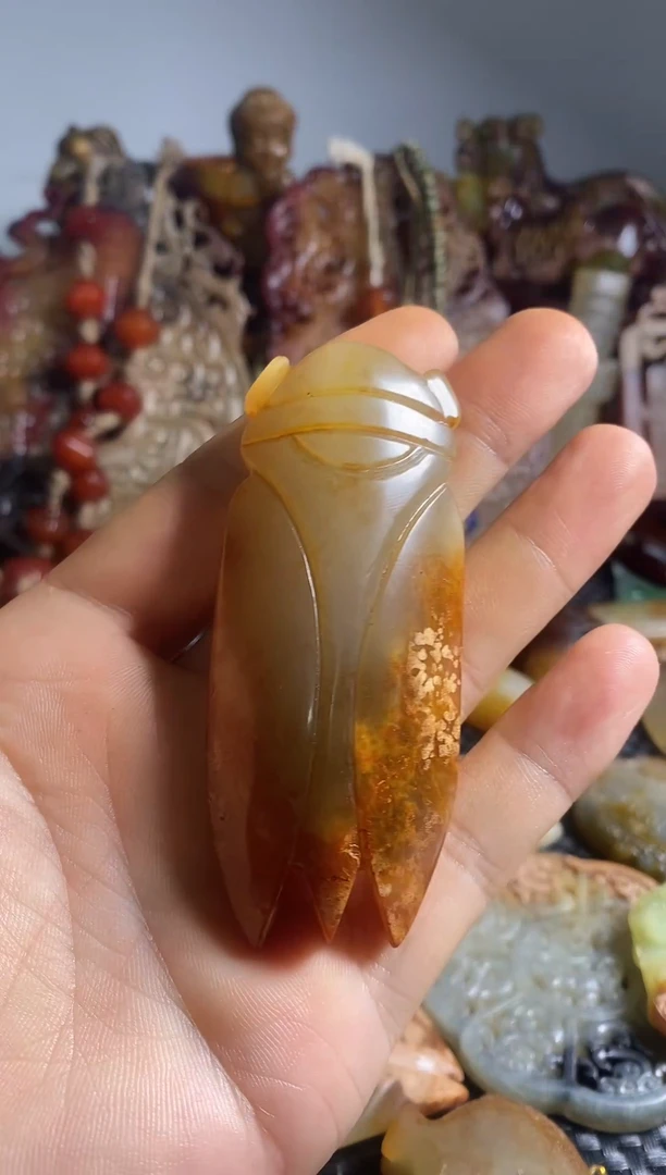 未镶嵌岫岩老玉（透闪石质玉）挂件未镶嵌