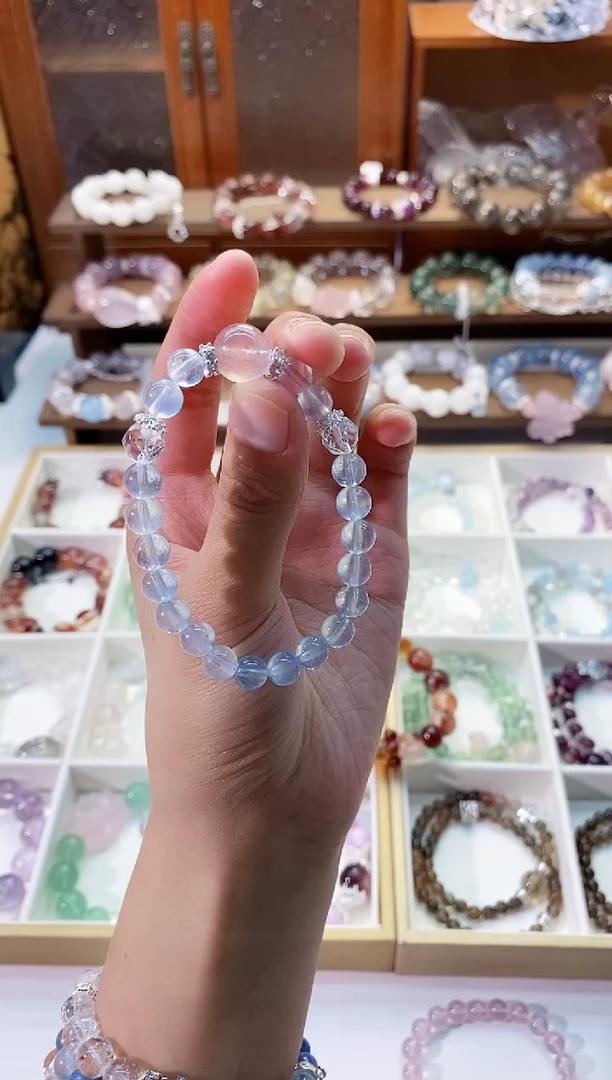 【闪购商品】水晶手串未镶嵌海蓝宝手串