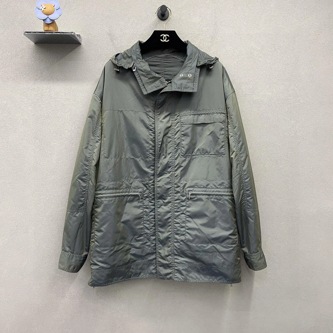 99新 DIOR/迪奥 灰色工装外套/尺码46/000
