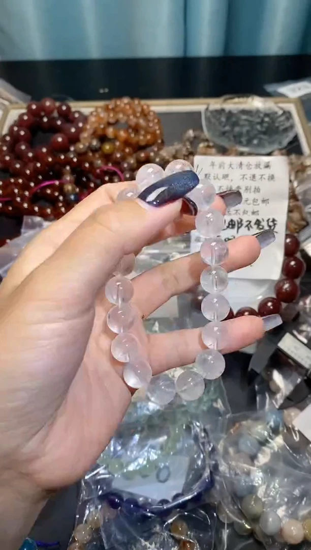 【闪购商品】水晶手串未镶嵌白幽灵编码326