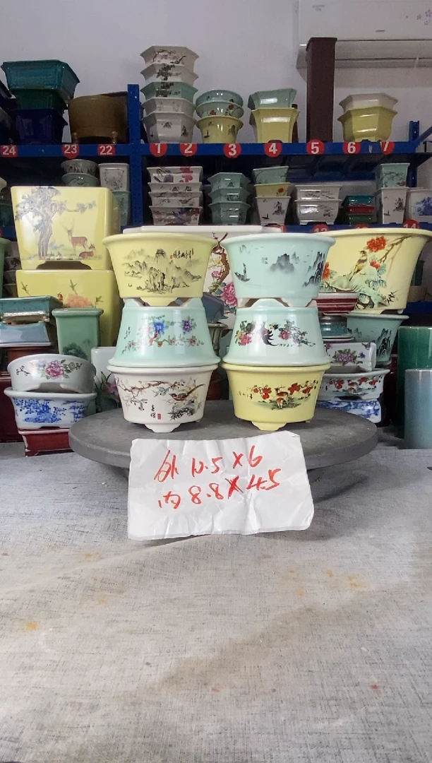 8916六只圆盆花盆
