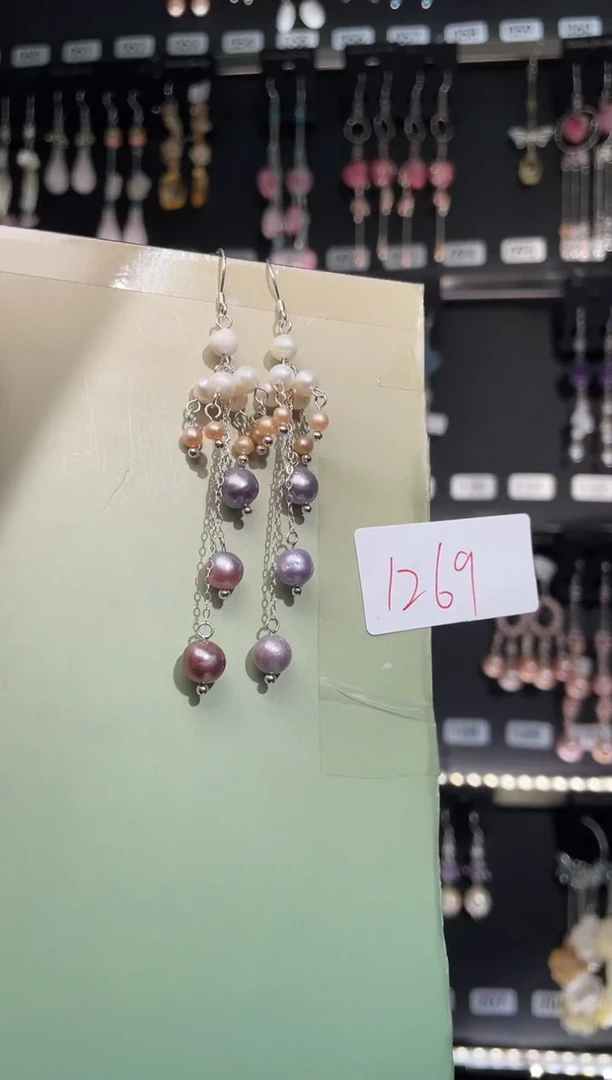 【闪购商品】紫晶耳饰银S925镶嵌喜欢拍