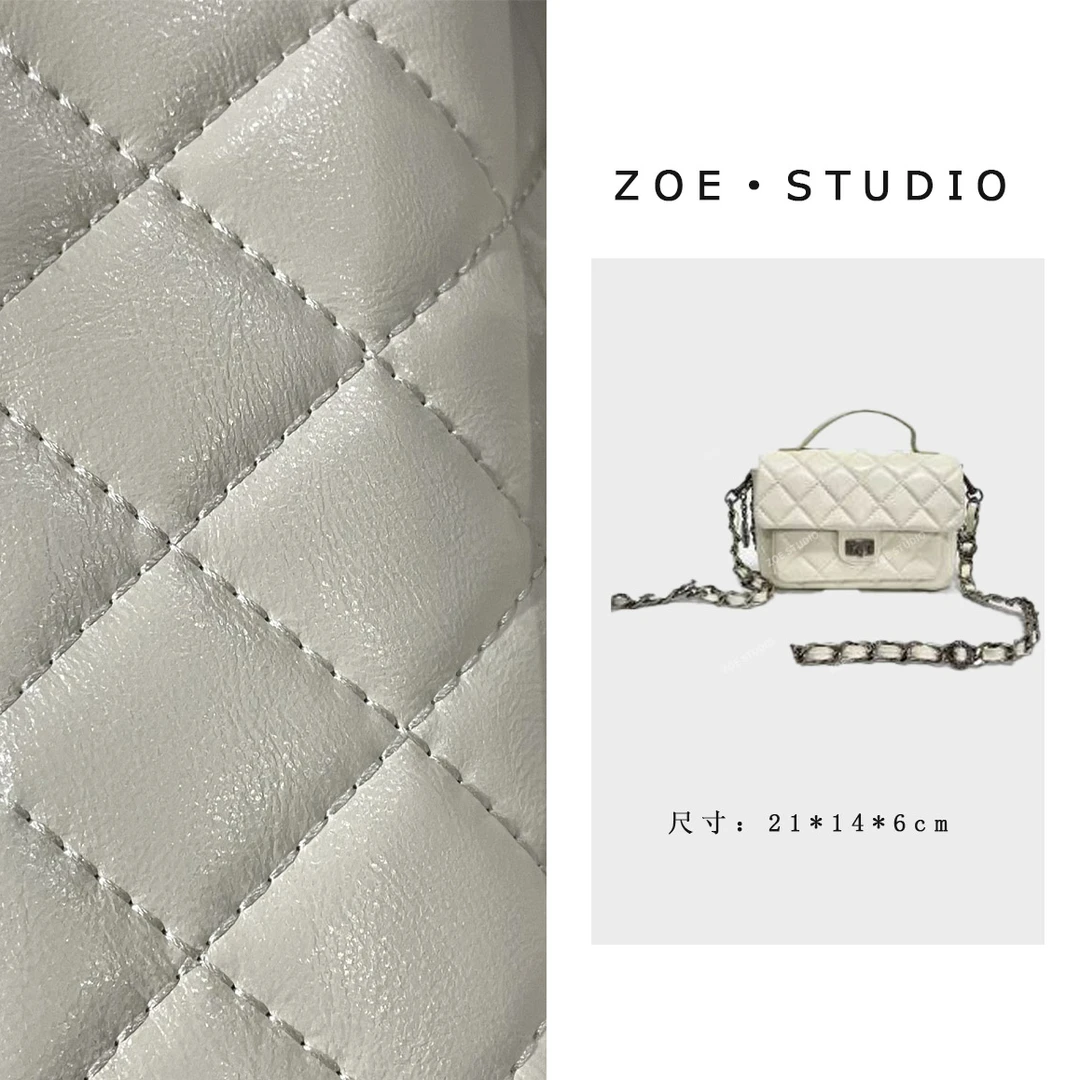 【佐伊甄选】SD-5192-奶油白女士潮流时尚经典复古气质斜跨包