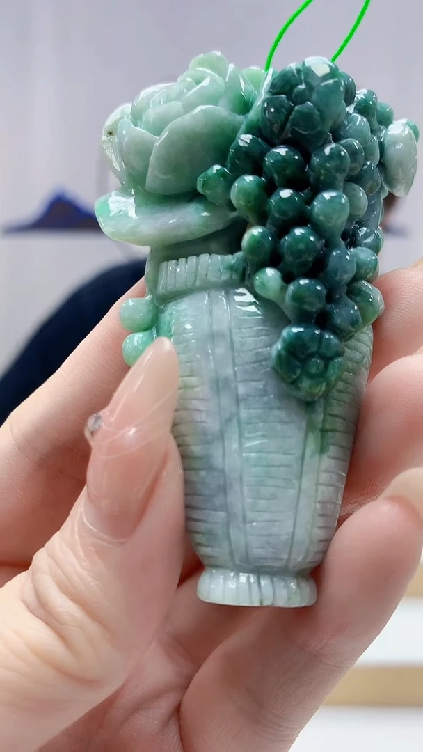未镶嵌定制翡翠4868DD-毛货挂件13