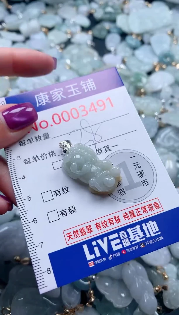 颈饰未镶嵌翡翠3491