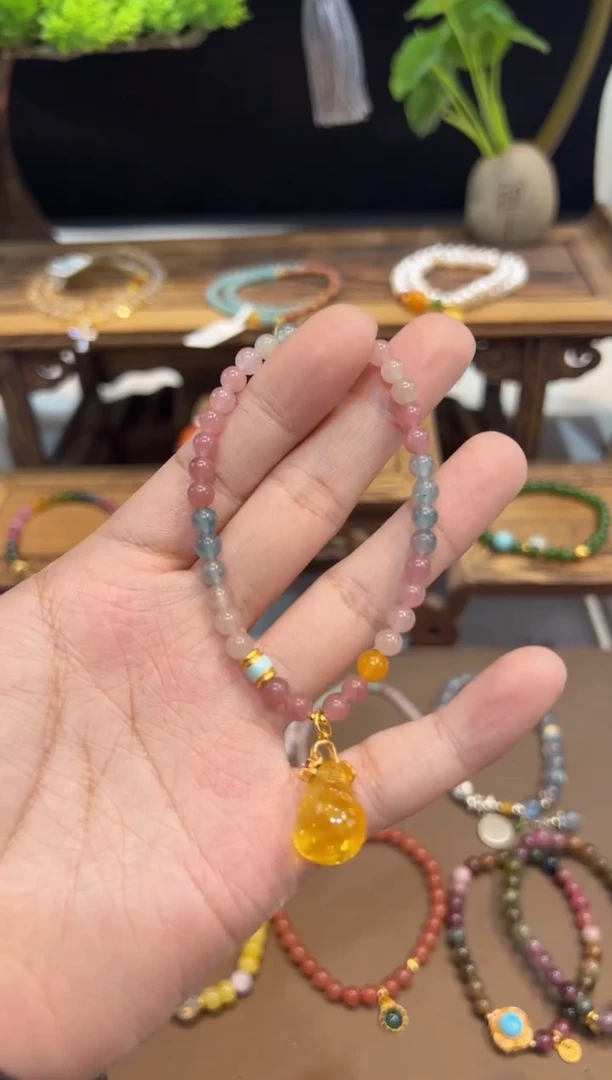 【闪购商品】碧玺手链未镶嵌手饰@@