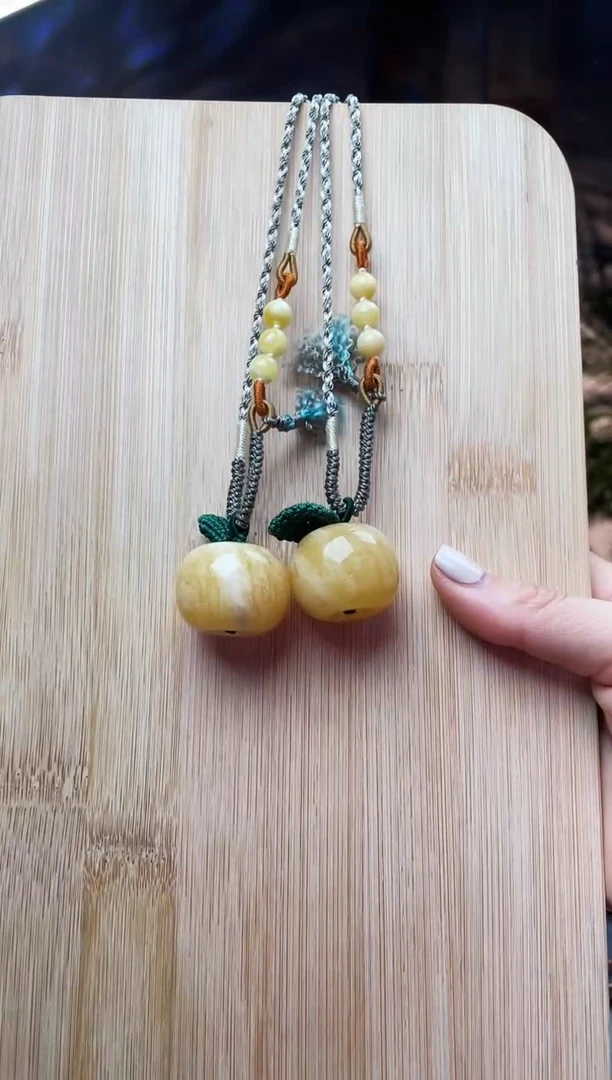 【闪购商品】蜜蜡颈饰未镶嵌苹果项链 多样性发货 发其一
