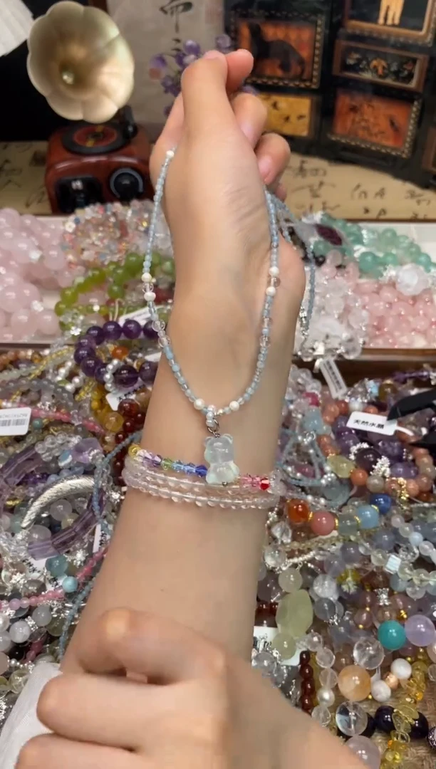 海蓝宝石颈饰未镶嵌332