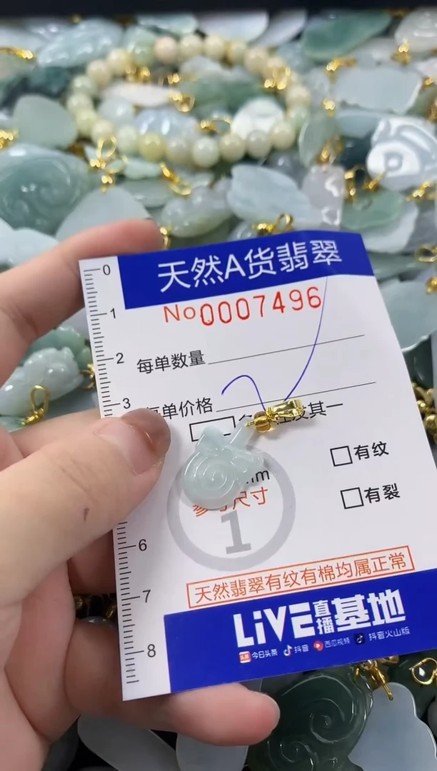 颈饰未镶嵌翡翠天然A货翡翠
