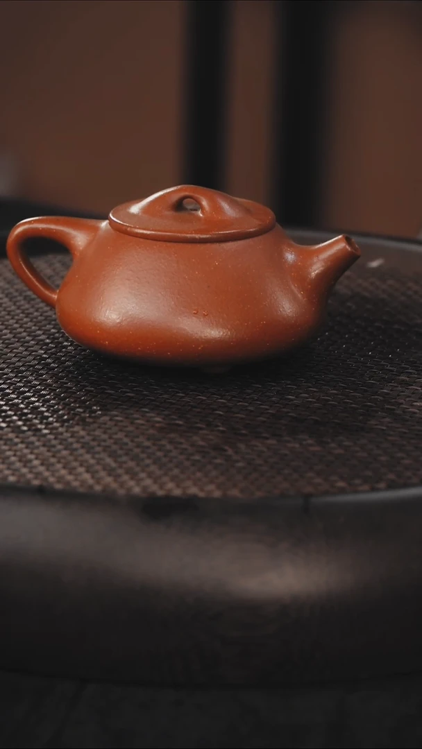 茶壶紫砂景舟石瓢 红降坡泥