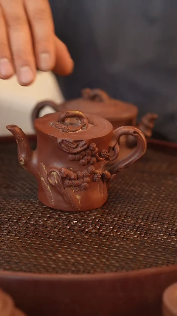 茶壶紫砂原矿手工制作 180cc
