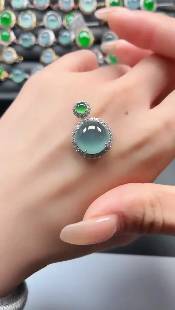 银S925镶嵌戒指翡翠1111