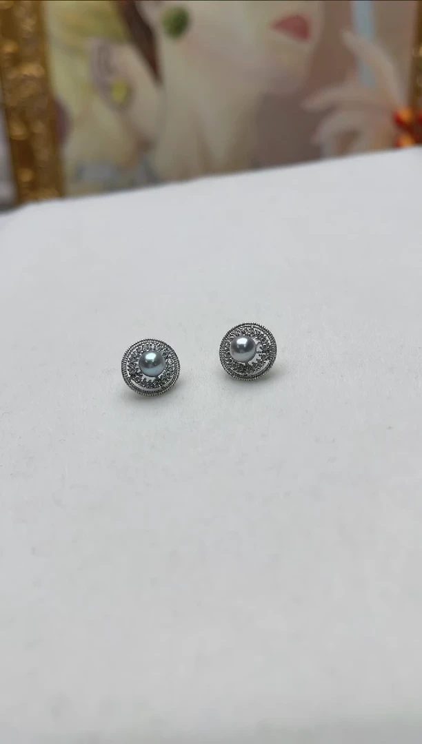 【闪购商品】海水珍珠耳饰银S925镶嵌bt005