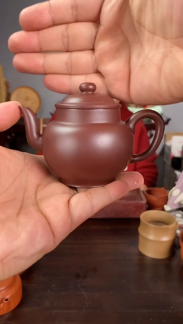 茶壶紫砂紫朱泥  高灯壶 120cc
