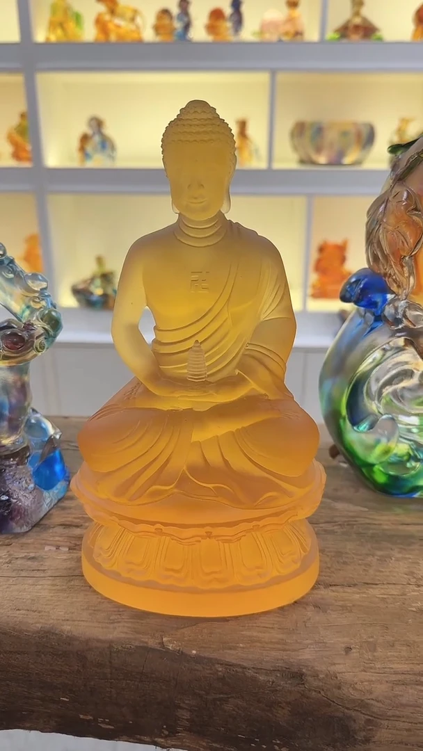 手工艺品琉璃药师佛