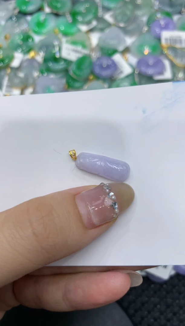 【闪购商品】翡翠颈饰18K金镶嵌222222222