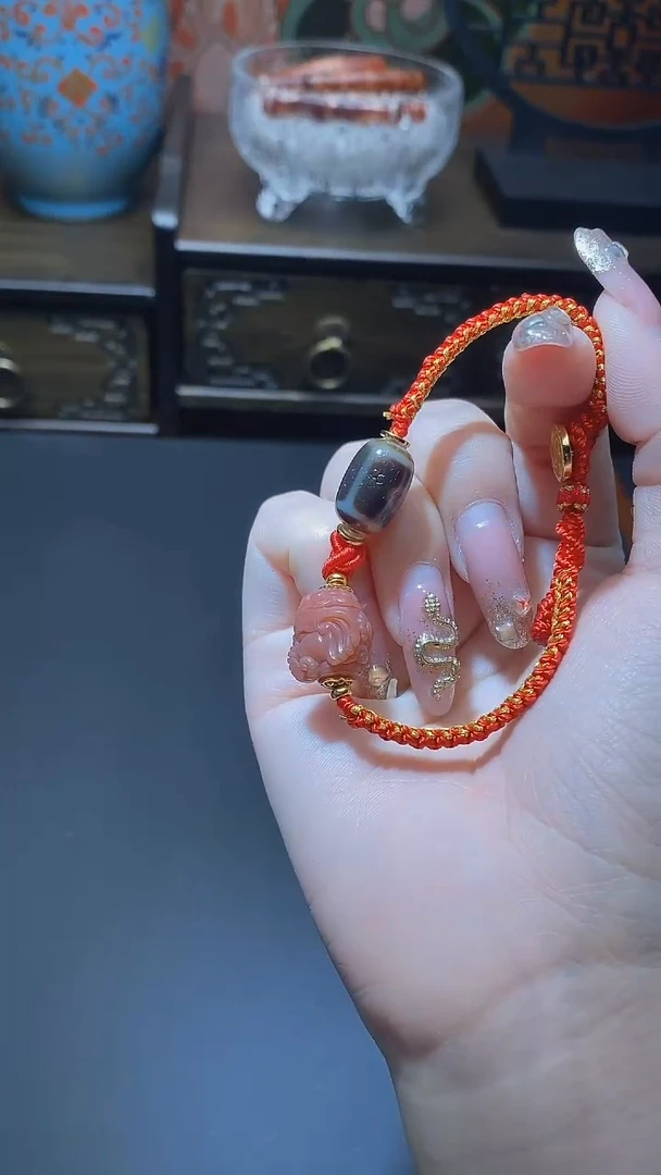 【闪购商品】玛瑙/玉髓手绳未镶嵌二眼手绳