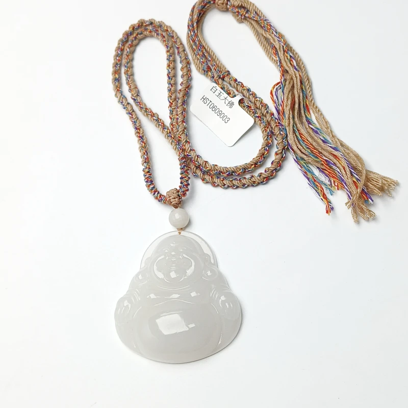 【大成专属】和田玉白玉大佛项链（标签剪断不退不换）/多样性发其一