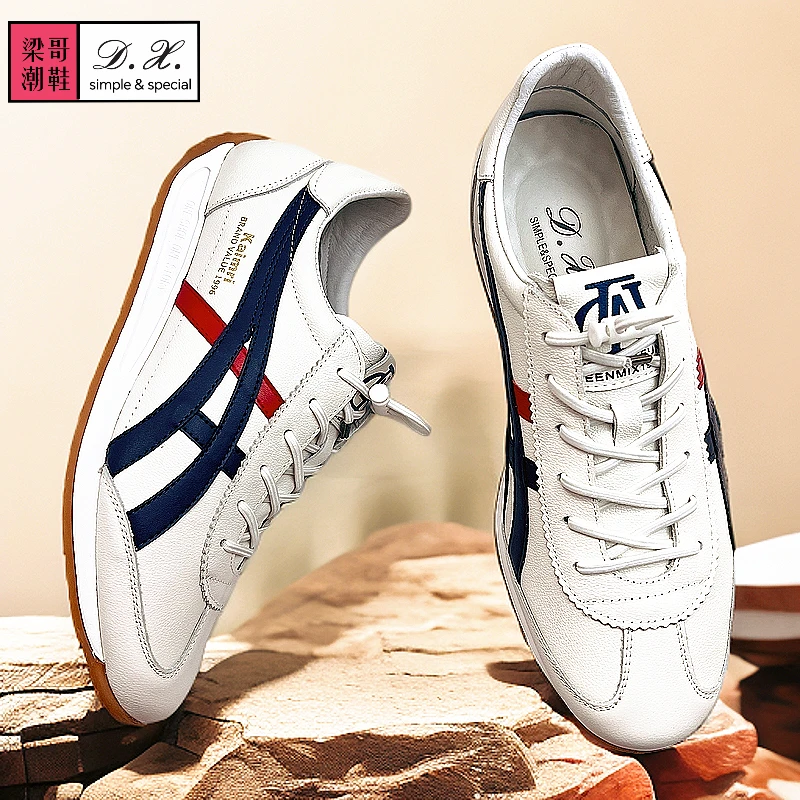 D.X.百搭舒适透气软底软面运动休闲商务阿甘德训司机阿甘鞋男鞋