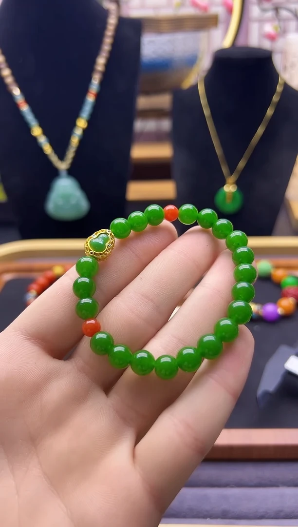 【闪购商品】和田玉手链14K金镶嵌12.8012.8012.80