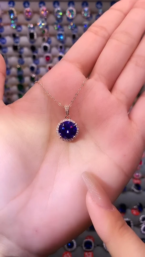 【闪购商品】紫晶吊坠(赠链)银S925镶嵌1111