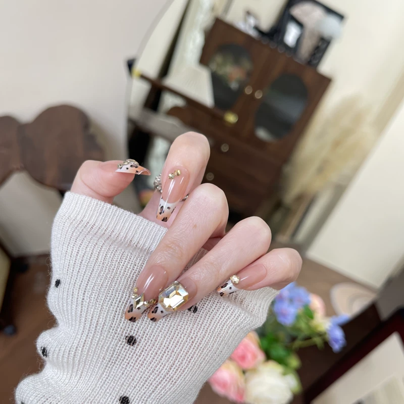 【62生椰豹纹】Thankokay辛小七穿戴甲气质轻奢高级感美甲甲片