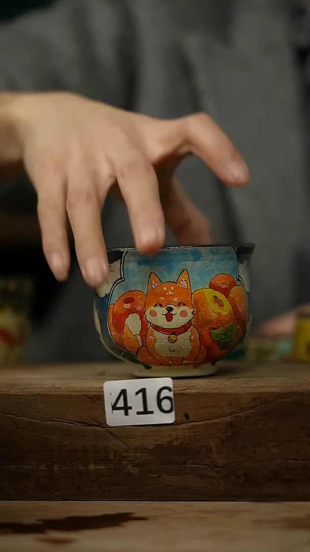 【闪购商品】瓷片新品！设计师手作款柴烧动物系列 迷糊