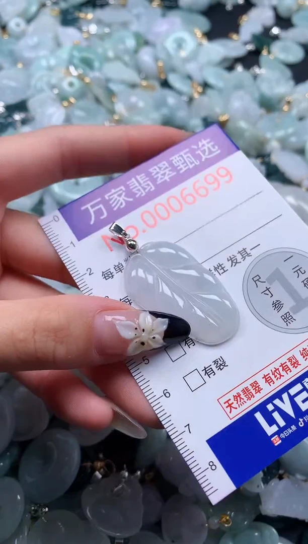 翡翠未镶嵌颈饰6699