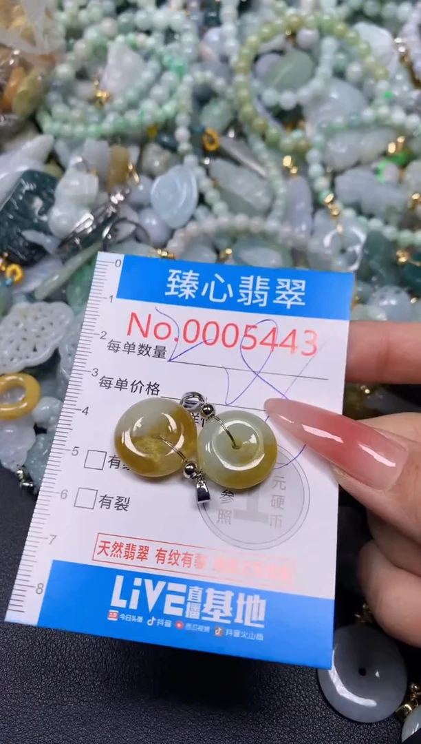 【闪购商品】翡翠颈饰未镶嵌含绳0005443