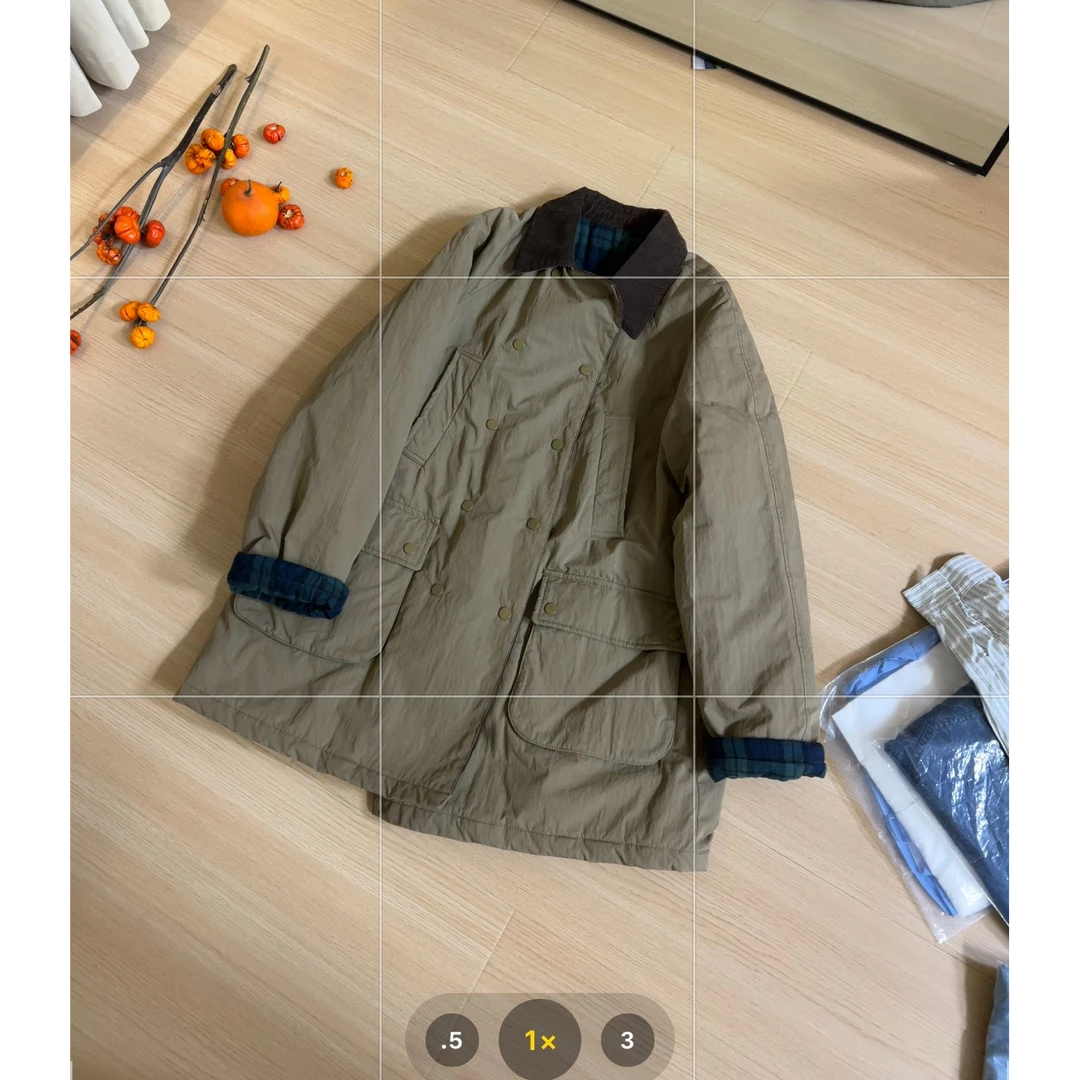 慎拍！！看好再入 复古日系厚实棉服外套 微微瑕 介意慎拍