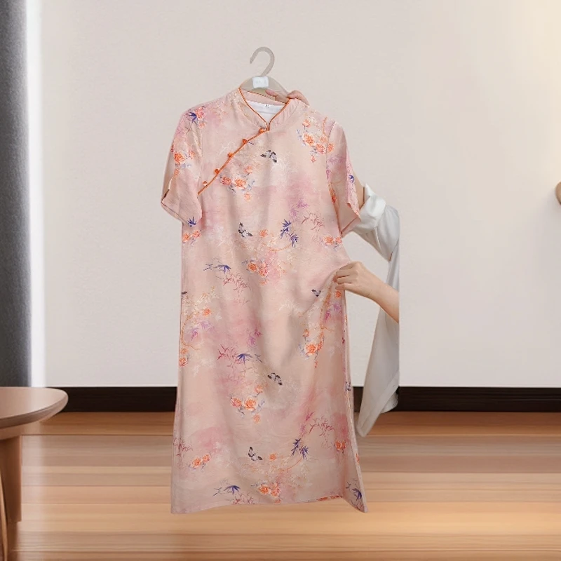 【春和景明】改良版旗袍新中式国风复古宽松大摆连衣裙