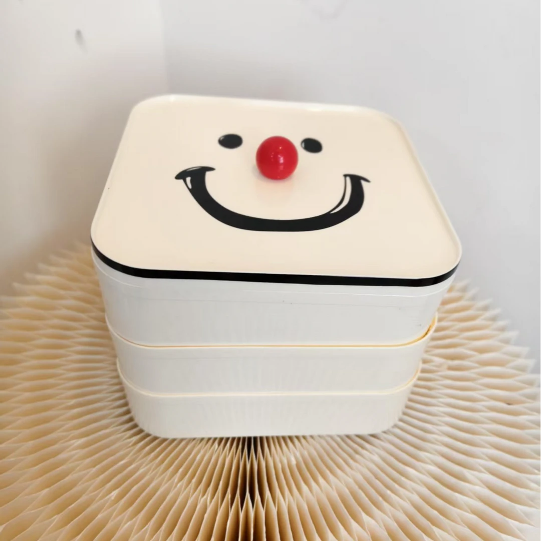 笑脸化妆收纳盒 颜色规格随机 FL