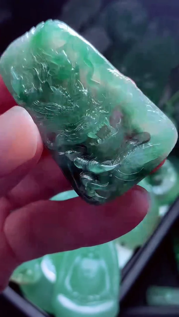 未镶嵌定制翡翠庞**#翡翠毛货定制