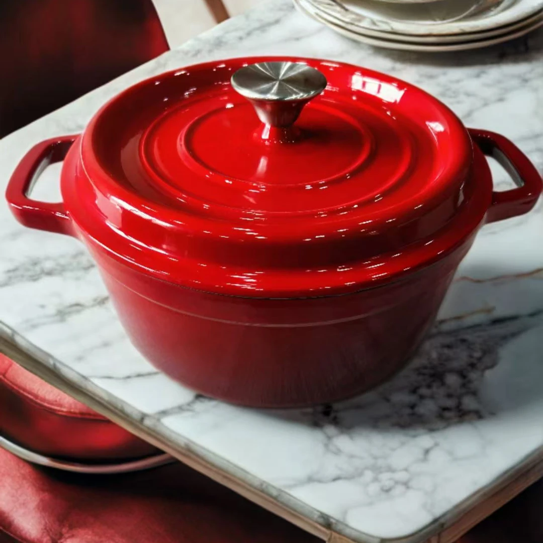 珐小满经典电饭煲系列22/24口径速炖锅铸铁锅珐琅锅电磁炉炖汤