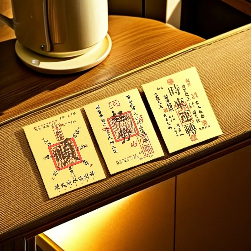 手机贴财库金片时来运转起势百福小金卡礼品2025蛇年顺风顺水七星