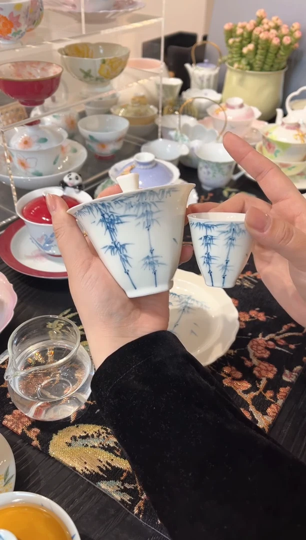 【闪购商品】盖碗+茶杯*2 哈哈哈哈