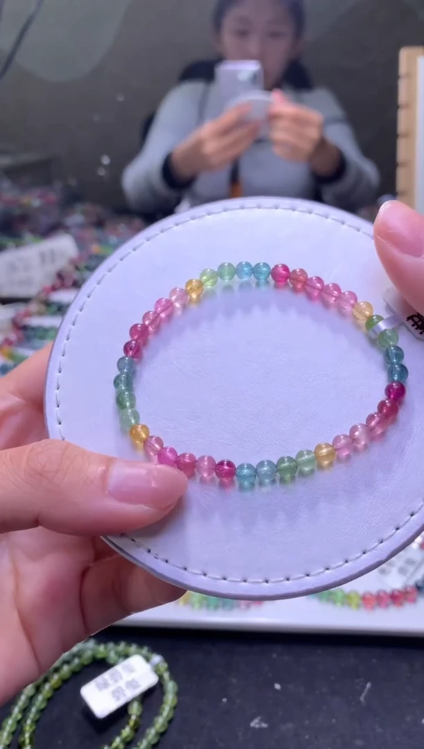 未镶嵌手串碧玺A106【天然碧玺】