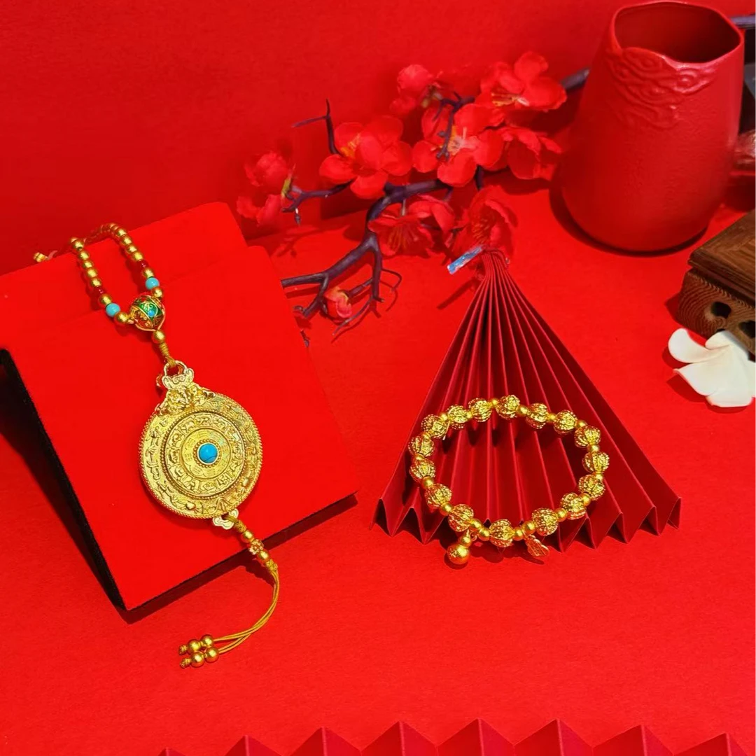 【吴总专属】国风八宝罗盘+盘缠葫芦手链多样性发货