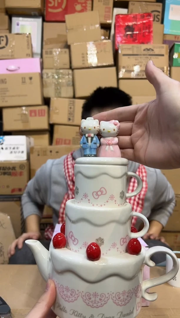【闪购商品】杯原盒结婚kt蛋糕茶壶