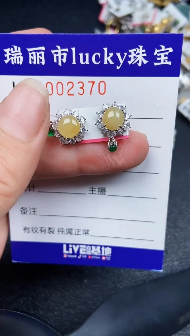 翡翠银S925镶嵌颈饰2370