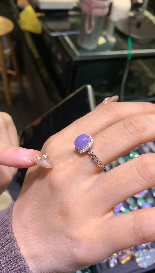 【闪购商品】翡翠吊坠(不含链)18K金镶嵌戒指